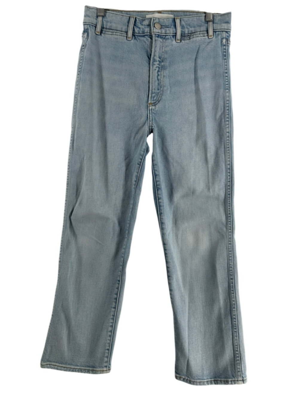 Denim Forum jeans the Francoise high rise straight Light blue wash sz 28